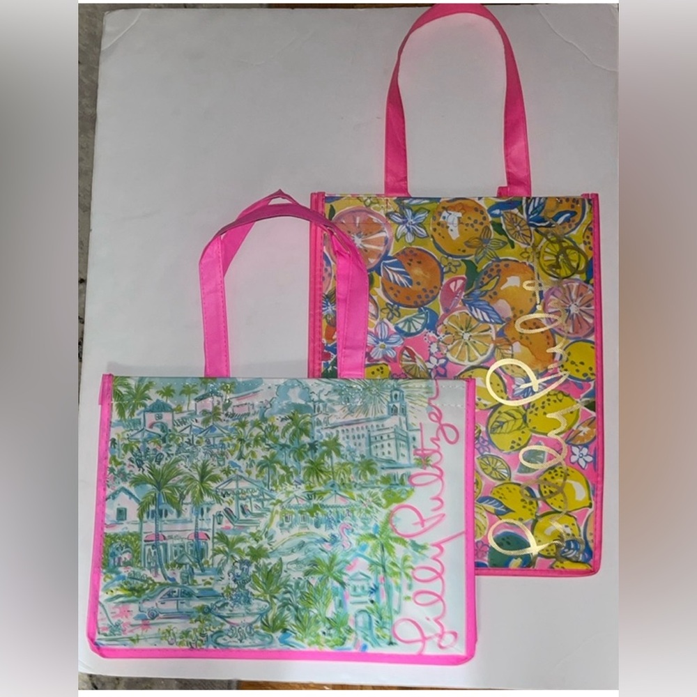 NEW Lilly Pulitzer reusable bags 2 pieces